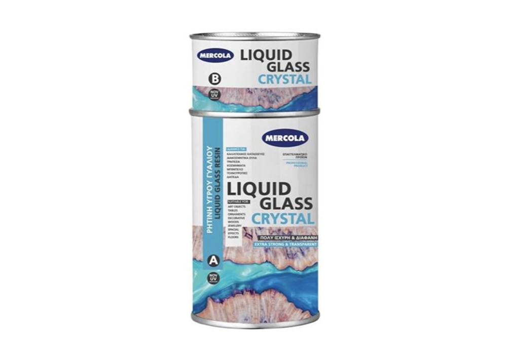 CRYSTAL CLEAR LIQUID GLASS 1KG (Ultra - Transparent 2 component epoxy resin)